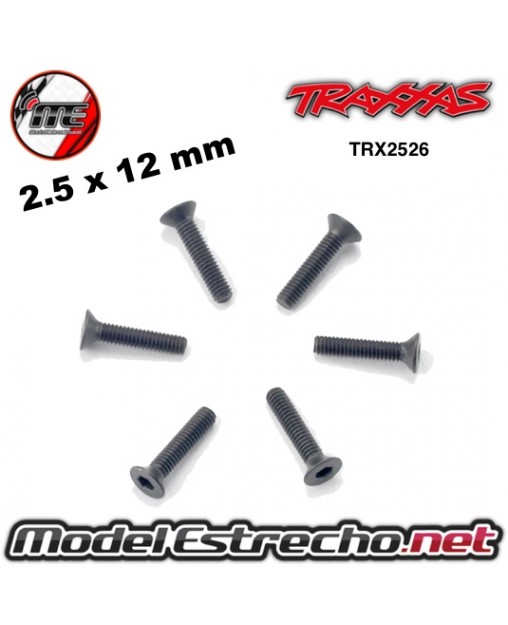 TORNILLO 2.5x12mm AVELLANADO TRAXXAS (6u.)

Ref: TRX2526