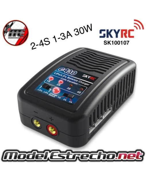 CARGADOR SKYRC E430 LIPO 2S-4S 1-3A 30W 

Ref: SK-100107