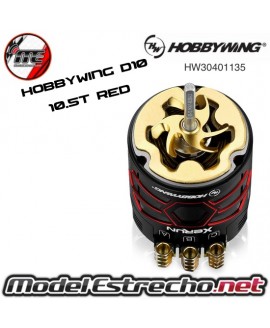 HOBBYWING XERUN D10 BRUSHLESS DRIFT 10.5T 4600Kv ROJO

Ref: HW30401135