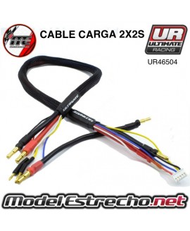 CABLE DE CARGA  BANANA 4mm 2X2S DE 60CM CON BANANA 4/5mm

Ref: UR46504
