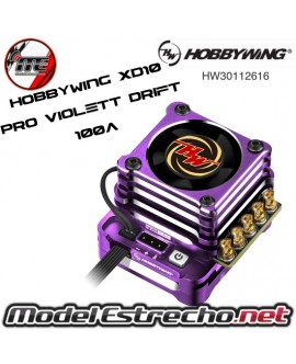 HOBBYWING XERUN XD10 PRO VIOLETT DRIFT BRUSHLESS REGLER 100A 2s LIPO

PARA DRIFT

Ref:HW30112616