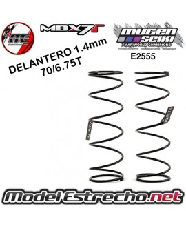 MUELLE AMORTIGUADOR DELANTERO 1.4mm 70/6.75T MUGEN

Ref: E2555