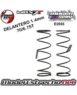 MUELLE AMORTIGUADOR DELANTERO 1.4mm 70/6.75T MUGEN

Ref: E2555