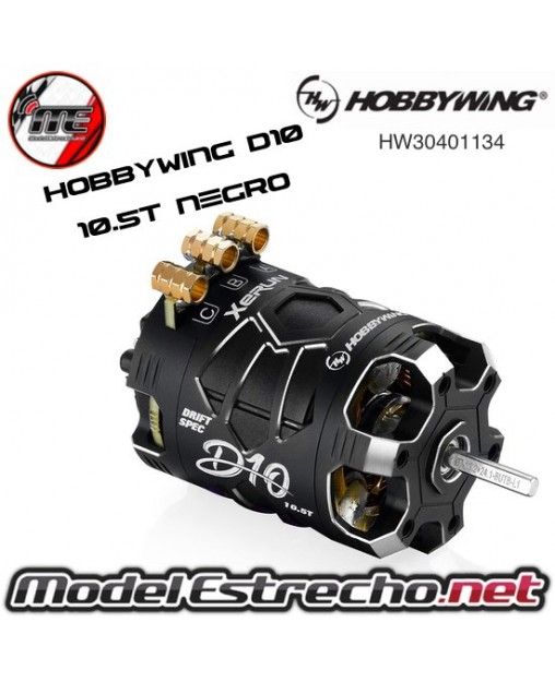 HOBBYWING XERUN D10 BRUSHLESS DRIFT 10.5T 4600Kv

Ref: HW30401134