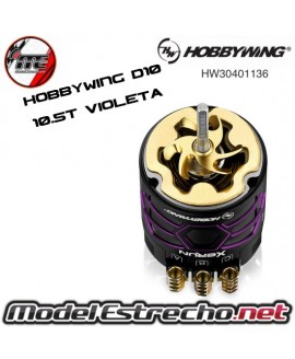 HOBBYWING XERUN D10 BRUSHLESS DRIFT 10.5T 4600Kv VIOLETA

Ref: HW30401136