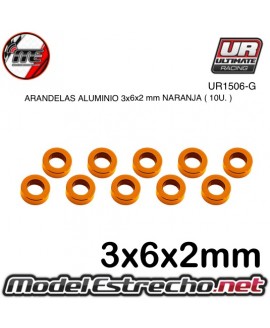 ARANDELAS ALUMINIO 3x6x2 mm DORADO  (10u.)

Ref: UR1506-G