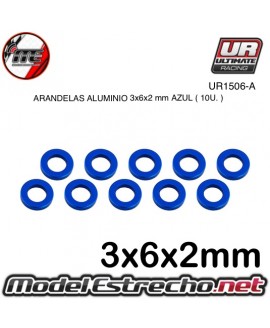 ARANDELAS ALUMINIO 3x6x2 mm AZUL (10u.)

Ref: UR1506-A