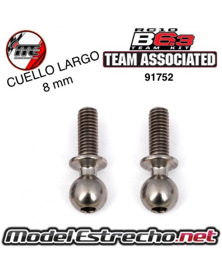HD TITANIUM BALLSTUD, 8MM