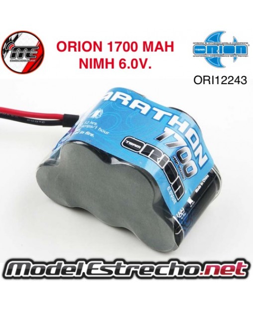 BATERIA RX 1700MAH  6.0V TEAM ORION  BEC (3 mas 2)

Ref: ORI12243