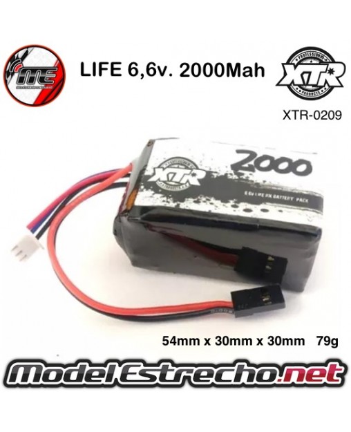 BATERIA LIFE 6.6v. 2000mah RECEPTOR CUADRADA XTR

Ref: XTR-0209