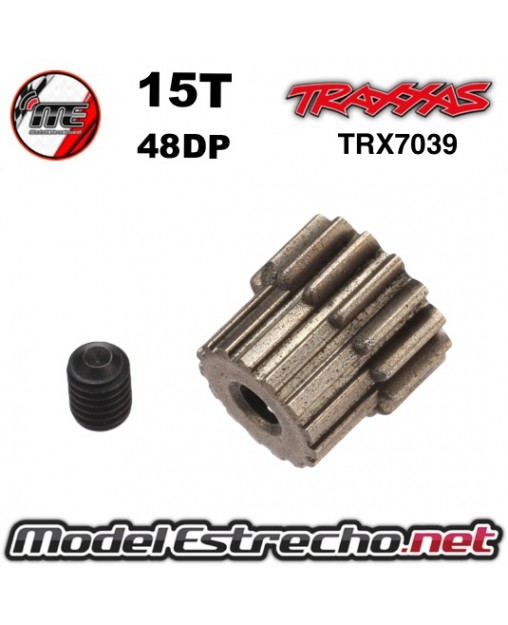 PIÑON 15T 48DP EJE 2.3mm TRAXXAS 

Ref: TRX7039