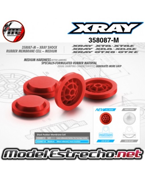 XRAY ARANDELAS INTERNAS DELRIN AMORTIGUADOR V2 (2U.)