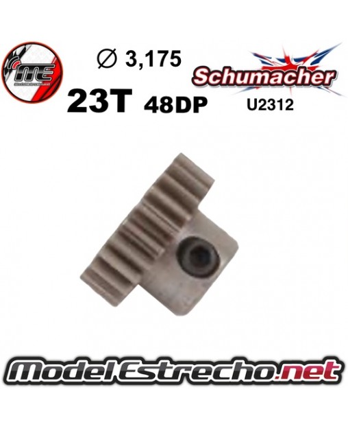 PIÑON DE ACERO  23T - 48DP 1/10 MARCA SCHUMACHER

Ref: U2312