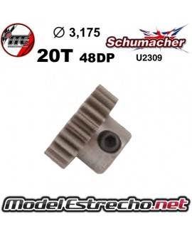 PIÑON DE ACERO  20T - 48DP MARCA SCHUMACHER

Ref: U2309