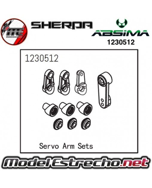 SET PIEZAS SERVO ABSIMA SHERPA 1230512