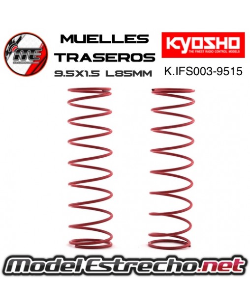 KYOSHO MUELLES TRASERO GRIS BIG BORE MP9