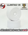 LLANTAS FASTRACE 1/8 BLANCAS (1U.)