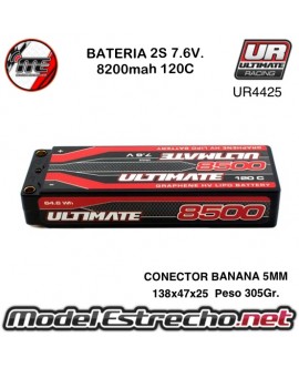 PRO STYLE 7500mha 7,4v 120C 2S2P HardCase Lipo