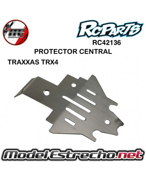 PROTECTOR CENTRAL ACERO INOX TRAXXAS TRX4

Ref: RC42136