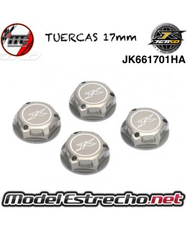 TUERCAS DE RUEDAS CERRADA DE ALUMINIO 17mm ANODIZADO DURO

Ref: JK661701HA