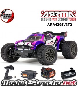 ARRMA VORTEKS 4X4 3S BLX 1/10 STADIUM TRUCK RTR LILAS