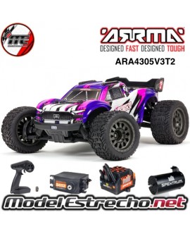 ARRMA VORTEKS 4X4 3S BLX 1/10 STADIUM TRUCK RTR LILAS