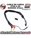 CABLE DE CARGA 2 LIPO 2S-2 BANANA 4mm/5mm