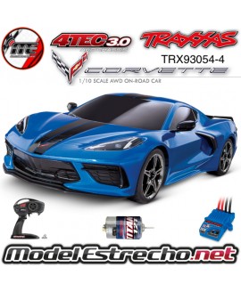TRAXXAS CORVETTE CHEVROLET STINGRAY 1/10 SCALE AWD SUPERCAR 4-TEC 3.0 AZUL
TRX93054-4BLUE