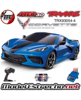 TRAXXAS CORVETTE CHEVROLET STINGRAY 1/10 SCALE AWD SUPERCAR 4-TEC 3.0 AZUL
TRX93054-4BLUE
