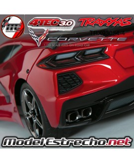 TRAXXAS CORVETTE CHEVROLET STINGRAY 1/10 SCALE AWD SUPERCAR 4-TEC 3.0 ROJO TRX93054-4RED