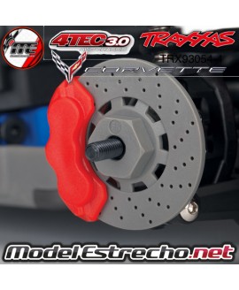 TRAXXAS CORVETTE CHEVROLET STINGRAY 1/10 SCALE AWD SUPERCAR 4-TEC 3.0 GRIS  TRX93054-4SLVR