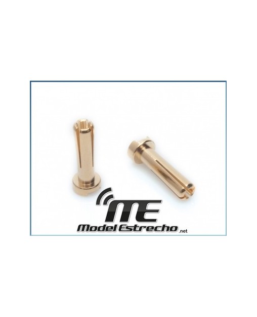 CONECTOR LRP 4mm MACHO ORO WORKS TEAM (10U.)
