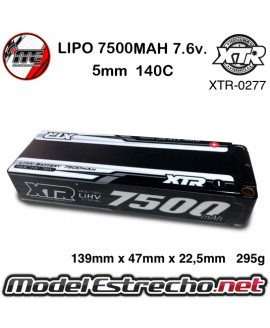 Gens Ace 7500mha 7,4v 100C 2S2P WITH  BLACK HardCase Lipo