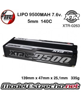 Gens Ace 7500mha 7,4v 100C 2S2P WITH  BLACK HardCase Lipo