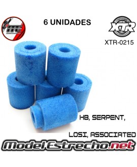 ESPUMAS FILTRO SIN ACEITAR INT/EXT KYOSHO MP9 ( 6U.)