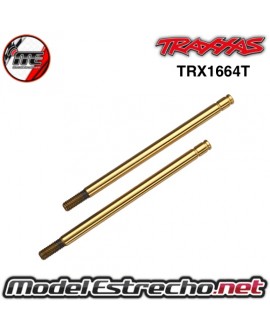 VASTAGO DE AMORTIGUADOR ACERO TEMPLADO RECUBIERTO NITRURO TITANIO TRAXXAS

Ref: TRX1664T