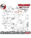 TRAXXAS TRAPECIO INFERIOR Y SUPERIOR DEL. IZQUIERDO  E-REVO 2 VXL BRUSHLESS
