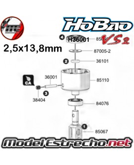 HOBAO EJE PASADOR MAGUETA TRASERA