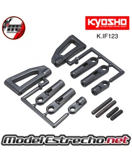 TRAPECIO DELANTERO SUPERIORES KYOSHO INFERNO MP7.5 NEO 

Ref: K.IF123