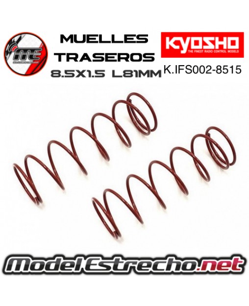 KYOSHO MUELLES TRASERO GRIS BIG BORE MP9