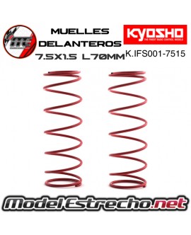 MUELLES DELANTERO KYOSHO ROJO BIG BORE M 7.5x1.5L 70mm

Ref: IFS001-7515