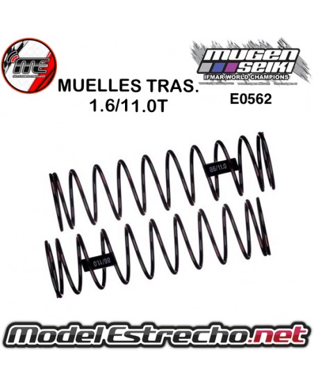 MUELLE AMORTIGUADOR MUGEN TRAS. 1.6 /11.0T MUGEN MBX6/7/7R

Ref: E0562