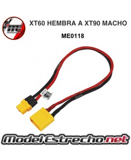 CABLE DE CARGA XT60 HEMBRA A XT90 MACHO

Ref: ME0118