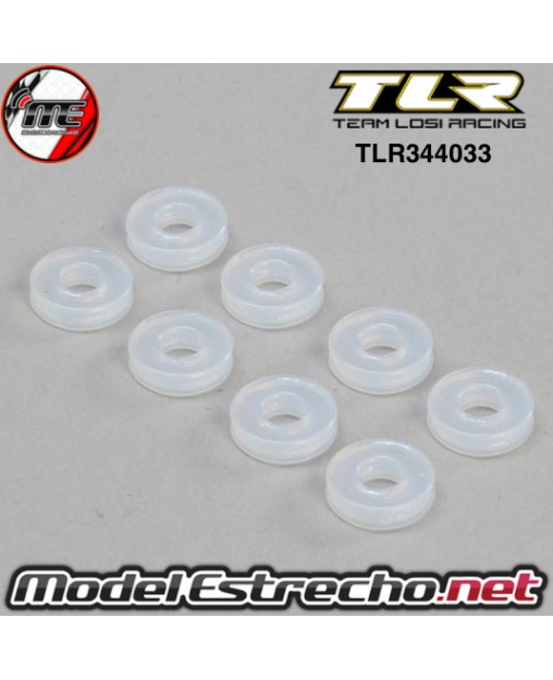 TORICAS DE SILICONA RETENES AMORTIGUADOR TLR 8IGHT

Ref: TLR344033