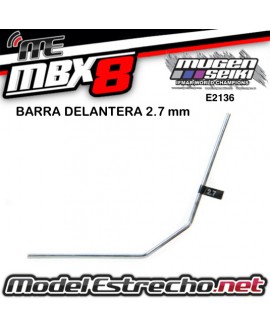 BARRA ESTABILIZADORA DELANTERA 2.7mm MUGEN MBX

Ref: E2136