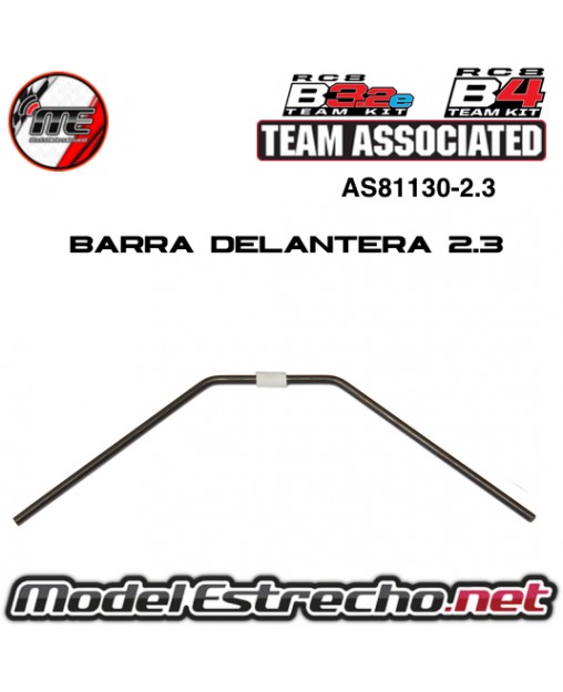 BARRA ESTABILIZADORA DE SERIE DELANTERA 2.3 ASSOCIATED RC8B3.1 Y RC8B3.2   

LA QUE TRAE DE SERIE

Ref: AS81130-2.3