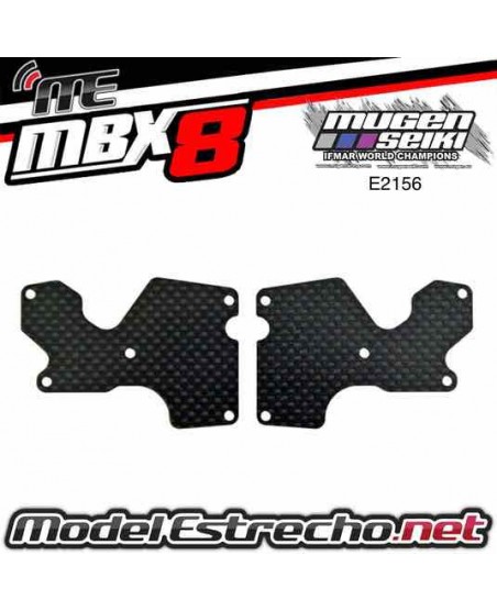 PLACA CARBONO TRAPECIO TRASERO MUGEN MBX8 ( 2U. 1mm )