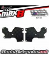 PLACA CARBONO TRAPECIO TRASERO MUGEN MBX8 ( 2U. 1mm )