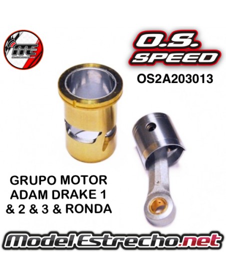 GRUPO MOTOR CAMISA, PISTON Y BIELA ADAM DRAKE 1 & 2 & 3 & RONDA