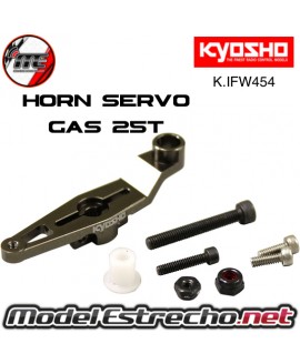 HORN DE SERVO DE GAS ALUMINIO 25T KYOSHO INFERNO MP9 - MP10

Ref: K.IFW454